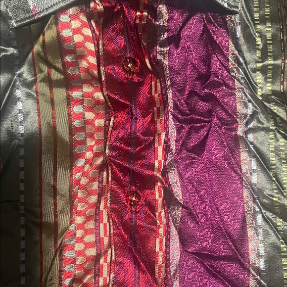 Robert Graham Vibrant Striped Shirt in Purple and Blue - Picture 3 of 6